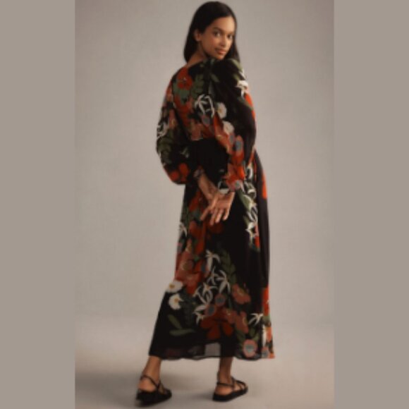 Farm Rio Floral Maxi Dress - L - NWT - Picture 5 of 6